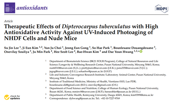 [분자생물실험실] 새로운 광노화소재의 개발 및 치료효과 규명 